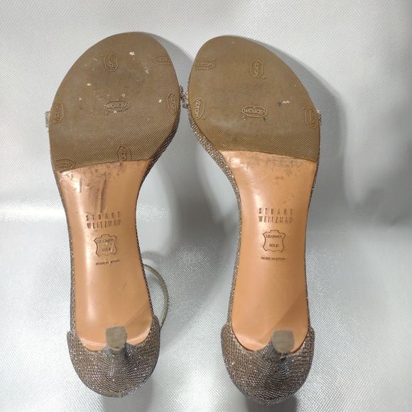 Stuart Weitzman Silver Heels - Picture 8 of 10